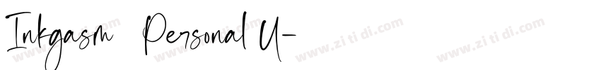 Inkgasm   Personal U字体转换